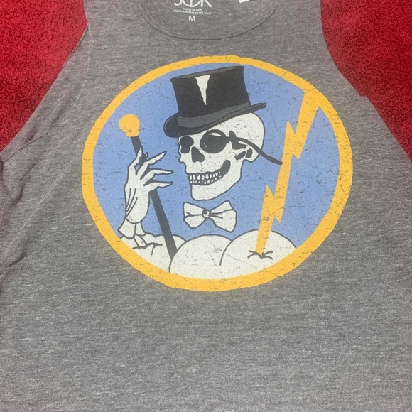 Chaser Skull Graphic Knot Tank Top - Picture 5 of 6